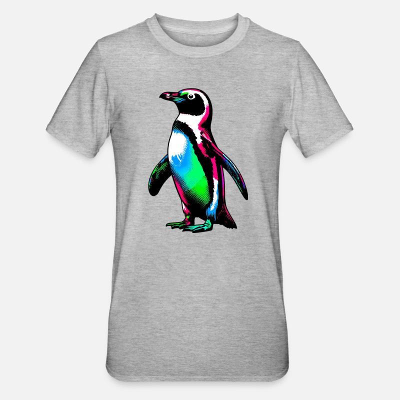 Pingouin - T-shirt polycoton Unisexe - gris chiné