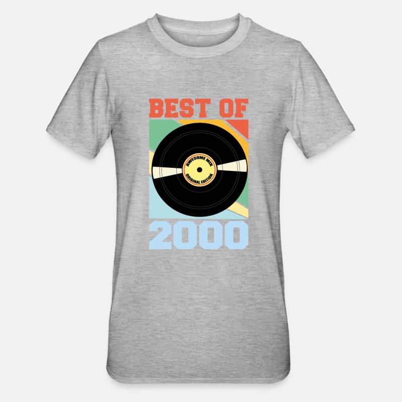 Le meilleur de 2000 - T-shirt polycoton Unisexe - gris chiné