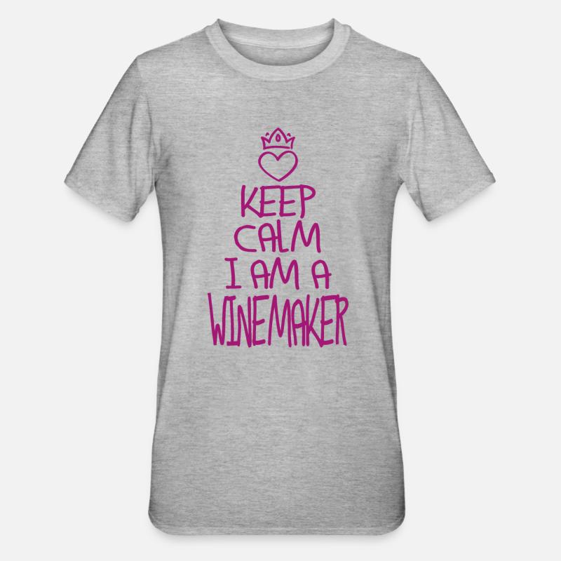 Best Winemaker ever Winemaker Gift - Unisex Polycotton T-Shirt - heather grey