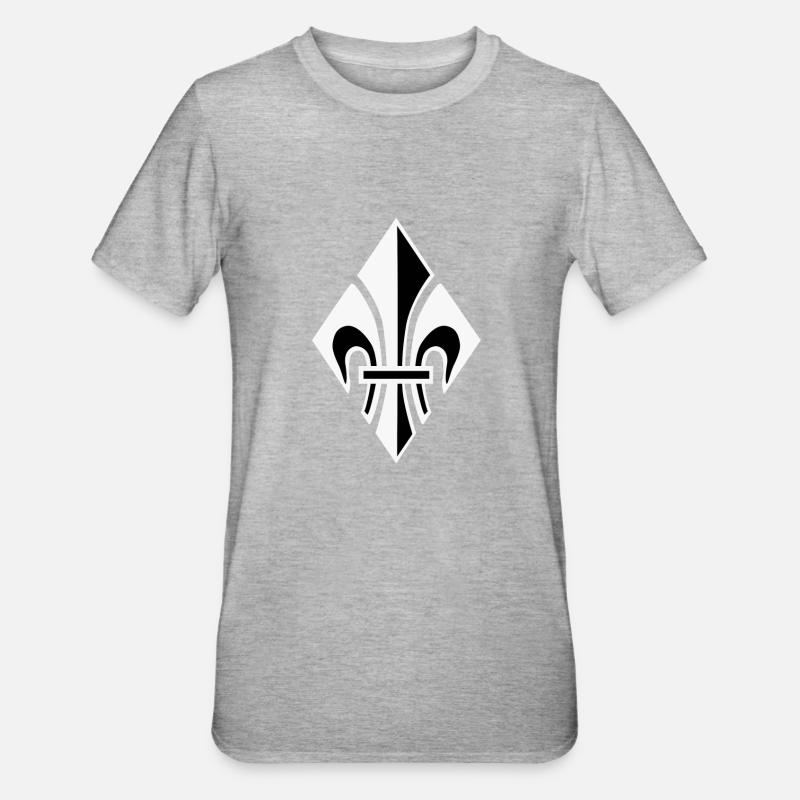 Lys de diamant blanc - T-shirt polycoton Unisexe - gris chiné