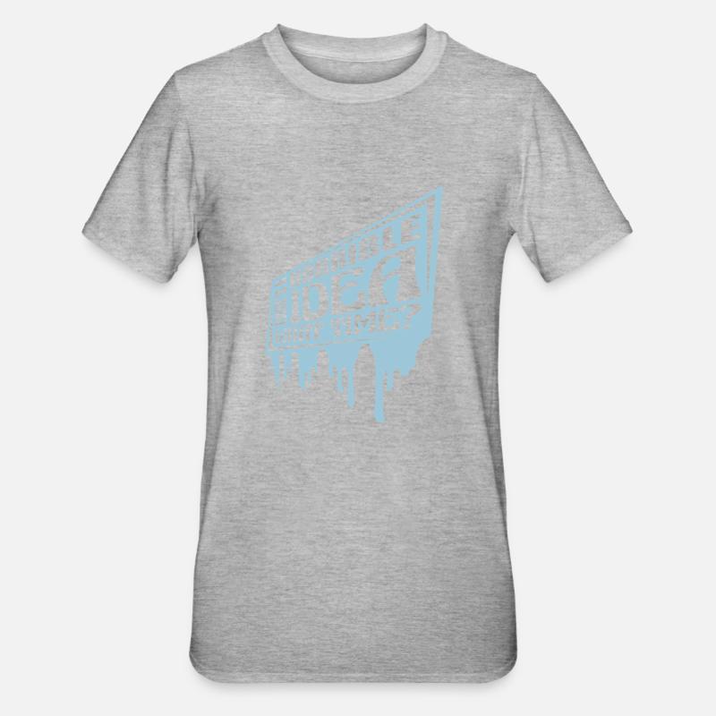C’est une idée horrible - T-shirt polycoton Unisexe - gris chiné