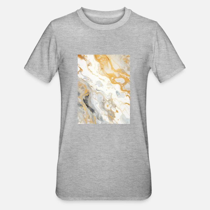 Pierre de marbre - T-shirt polycoton Unisexe - gris chiné