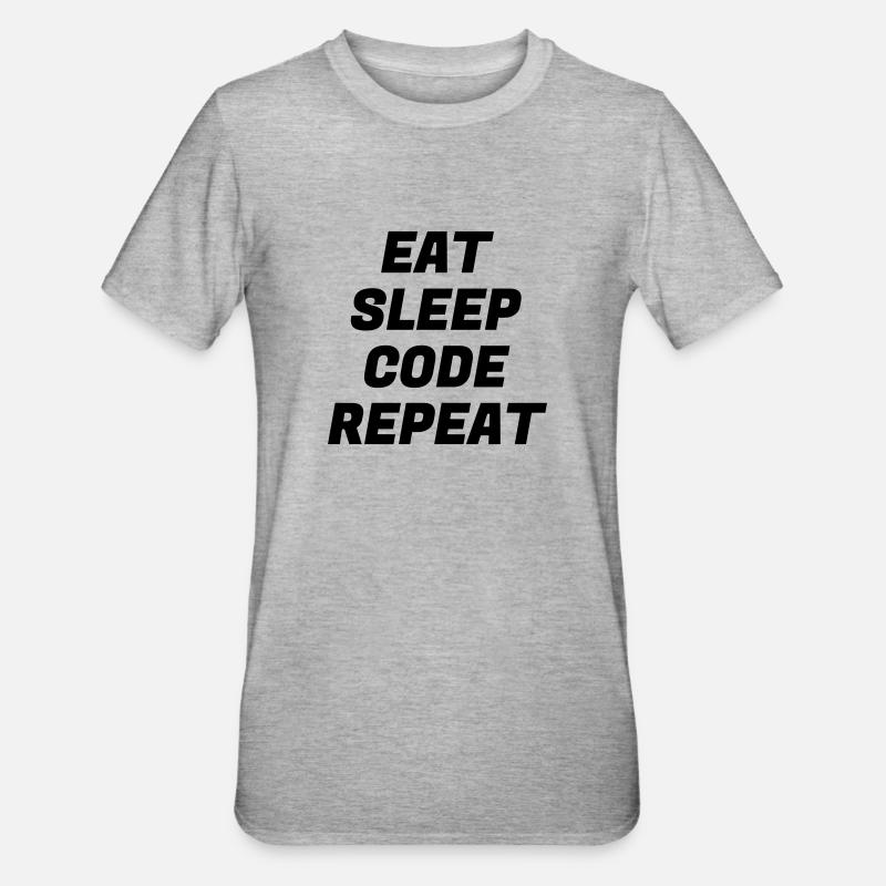 Entwickler / Informatiker / Programmierer / - Unisex Polycotton T-Shirt - Grau meliert