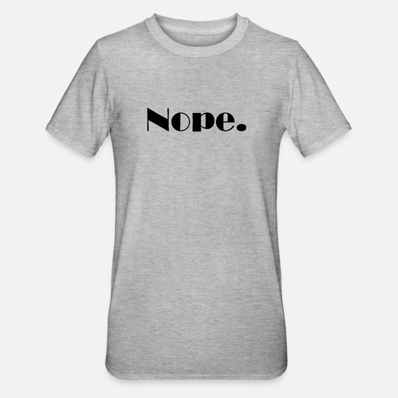 Non. - T-shirt polycoton Unisexe - gris chiné