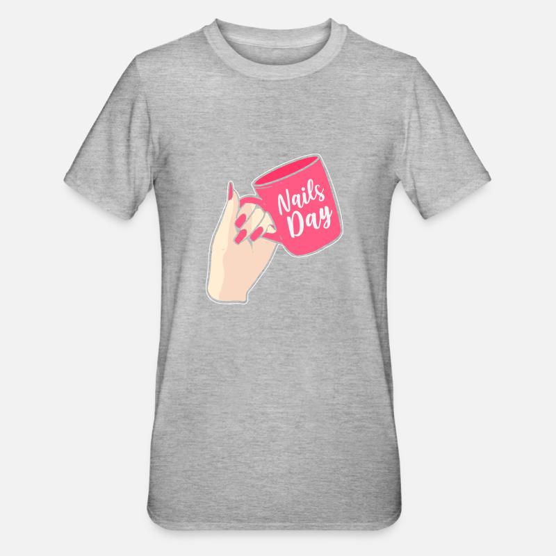Nails Day Manucure Poison - T-shirt polycoton Unisexe - gris chiné