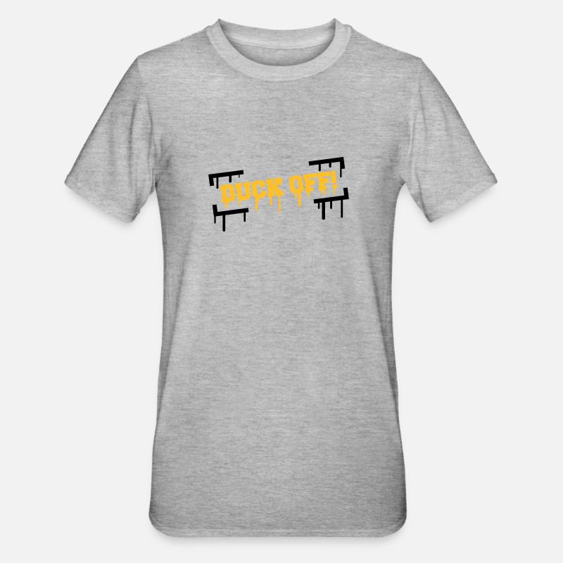 Duck Off Graffiti - T-shirt polycoton Unisexe - gris chiné