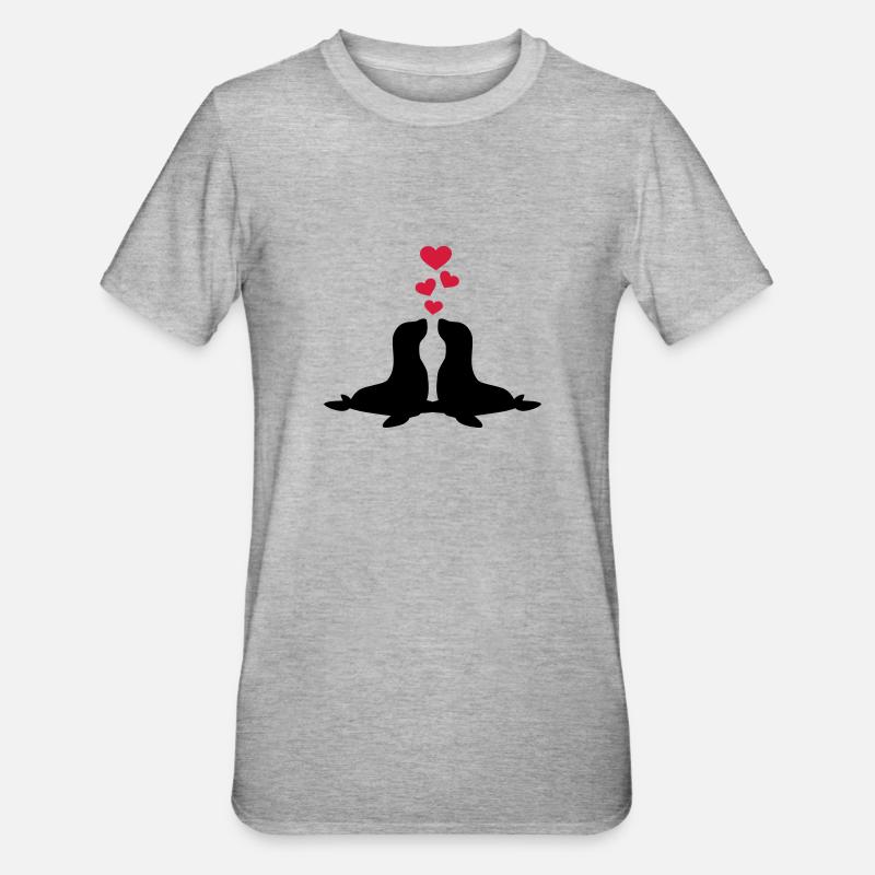 Robbe - Unisex Polycotton T-Shirt - Grau meliert