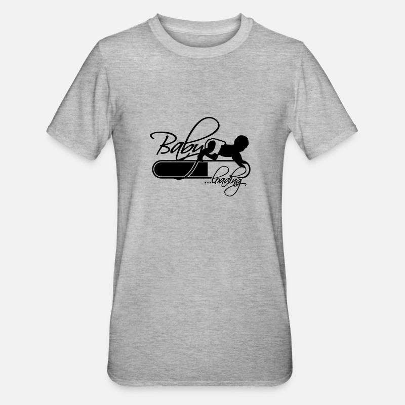 Baby Loading Logo - T-shirt polycoton Unisexe - gris chiné