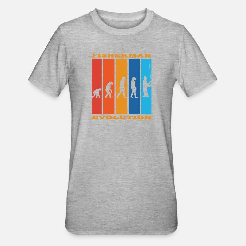 Évolution des pêcheurs - T-shirt polycoton Unisexe - undefined