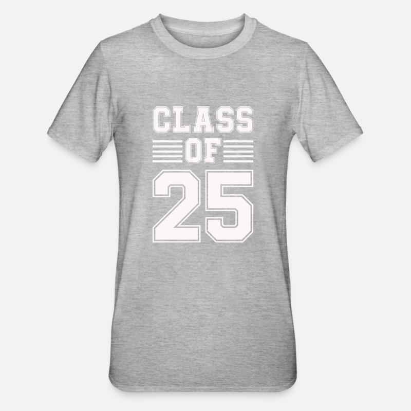 Classe de 25 - T-shirt polycoton Unisexe - gris chiné