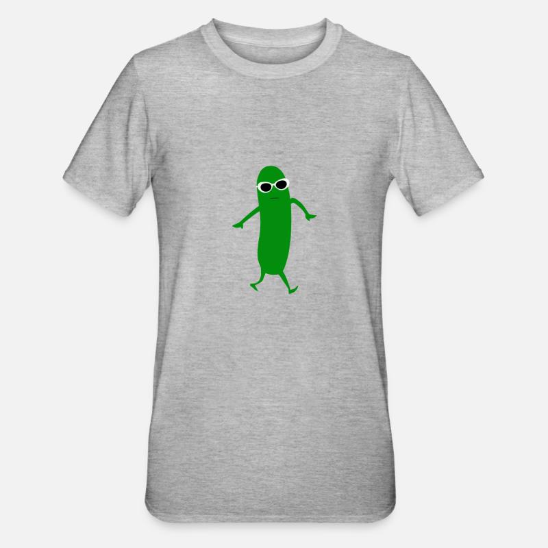 Froid comme un concombre - T-shirt polycoton Unisexe - gris chiné