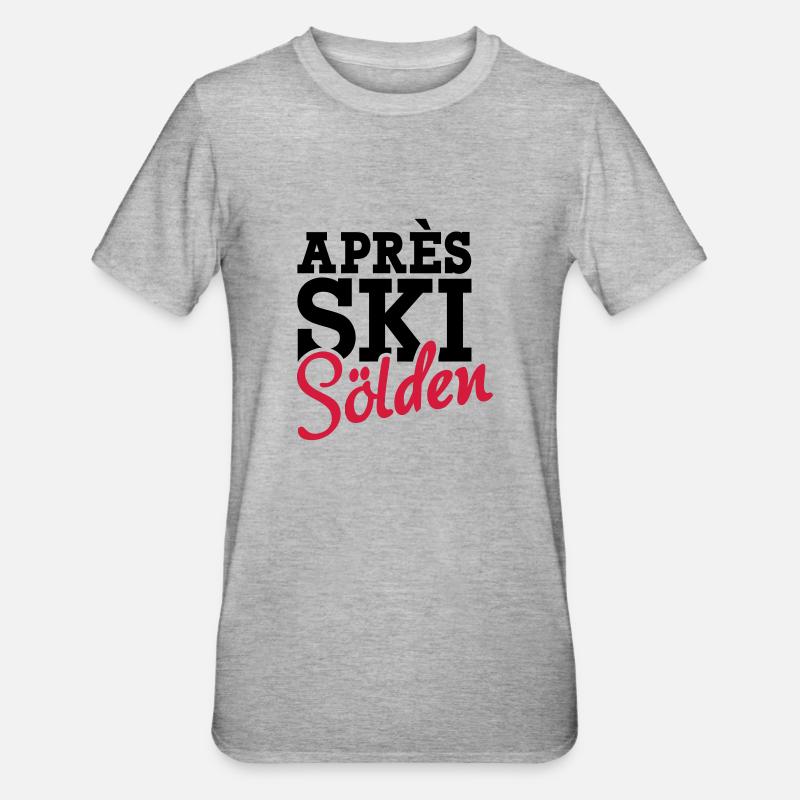 Apres Ski Sölden - Unisex Polycotton T-Shirt - heather grey