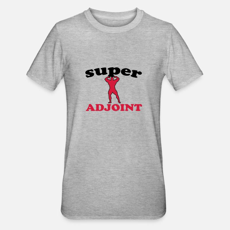 Super adjoint - T-shirt polycoton Unisexe - gris chiné