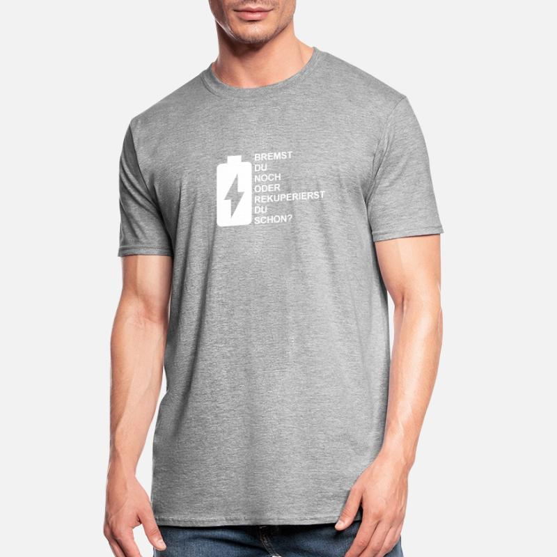 Bremst du noch oder rekuperierst du schon? E-Auto Unisex Polycotton T-Shirt