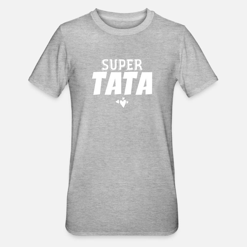 Super Tata - T-shirt polycoton Unisexe - gris chiné