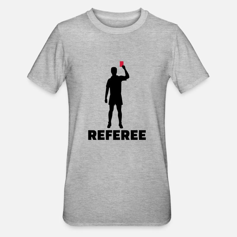 Referee - Unisex Polycotton T-Shirt - heather grey