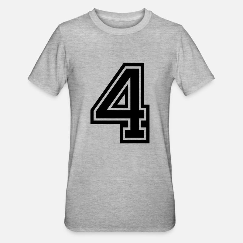 4 - T-shirt polycoton Unisexe - gris chiné