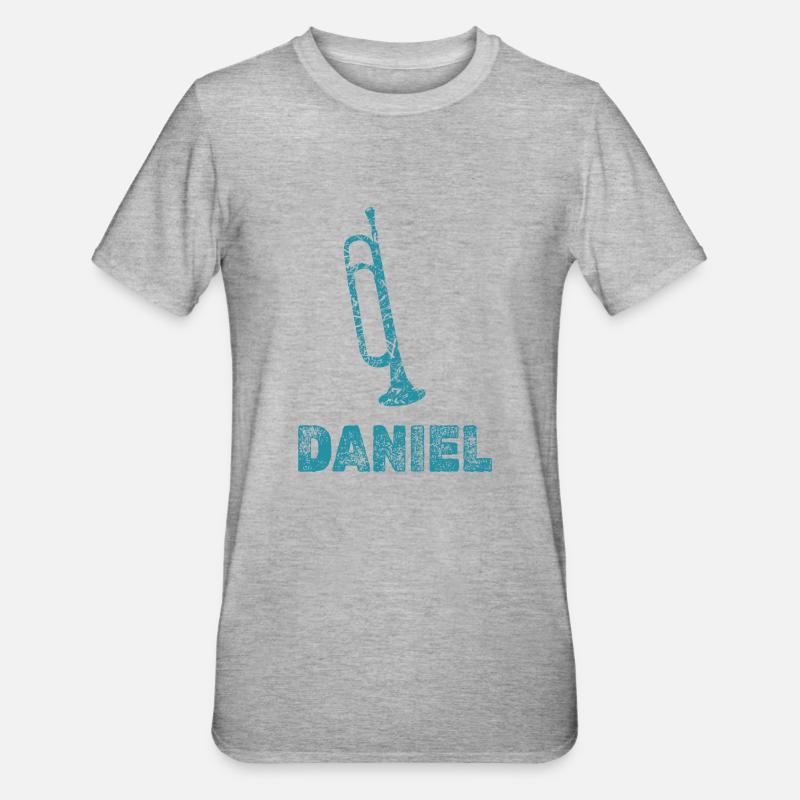 Daniel - T-shirt polycoton Unisexe - gris chiné