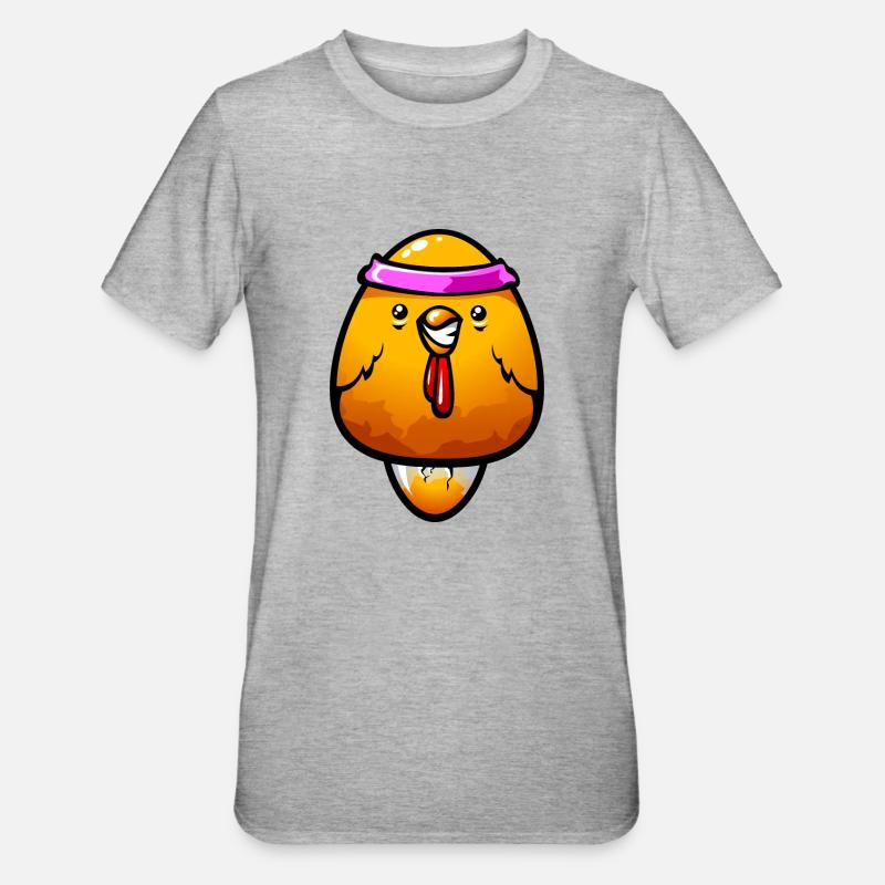Samurai Chick - Unisex Polycotton T-Shirt - heather grey