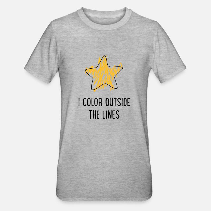 inadaptée - T-shirt polycoton Unisexe - gris chiné