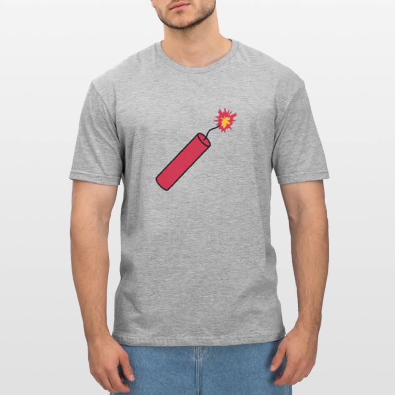 rod tnt dynamite explode explosion blast Unisex Polycotton T-Shirt