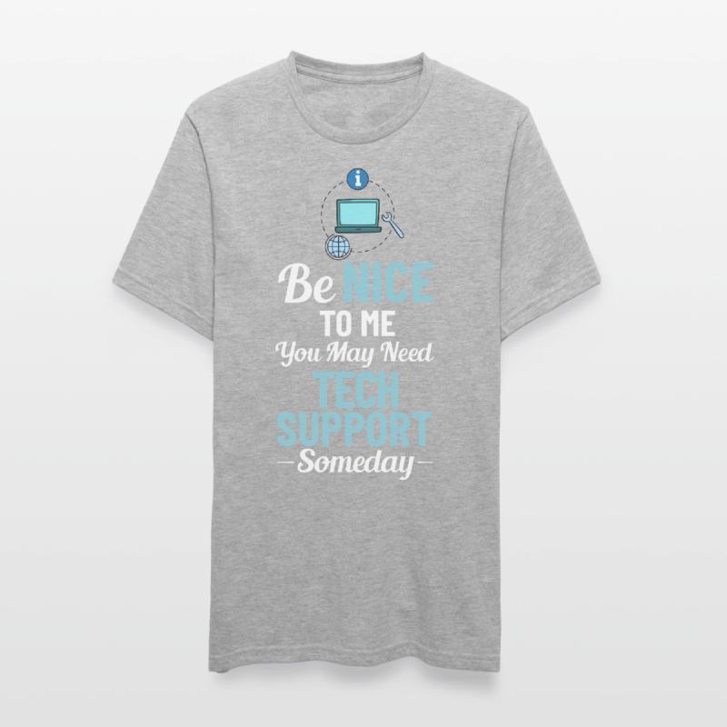 Support technique Assistance technique informatique Helpdesk T-shirt polycoton Unisexe