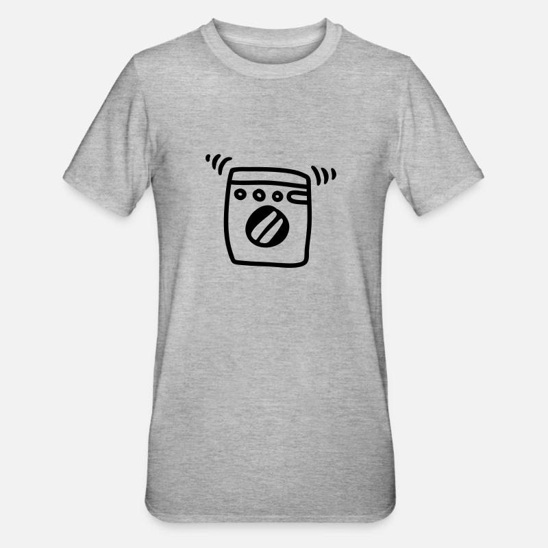 Lave-linge - Line - T-shirt polycoton Unisexe - gris chiné