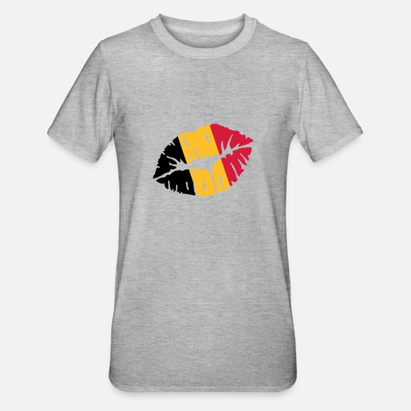 Belgium - Unisex Polycotton T-Shirt - heather grey