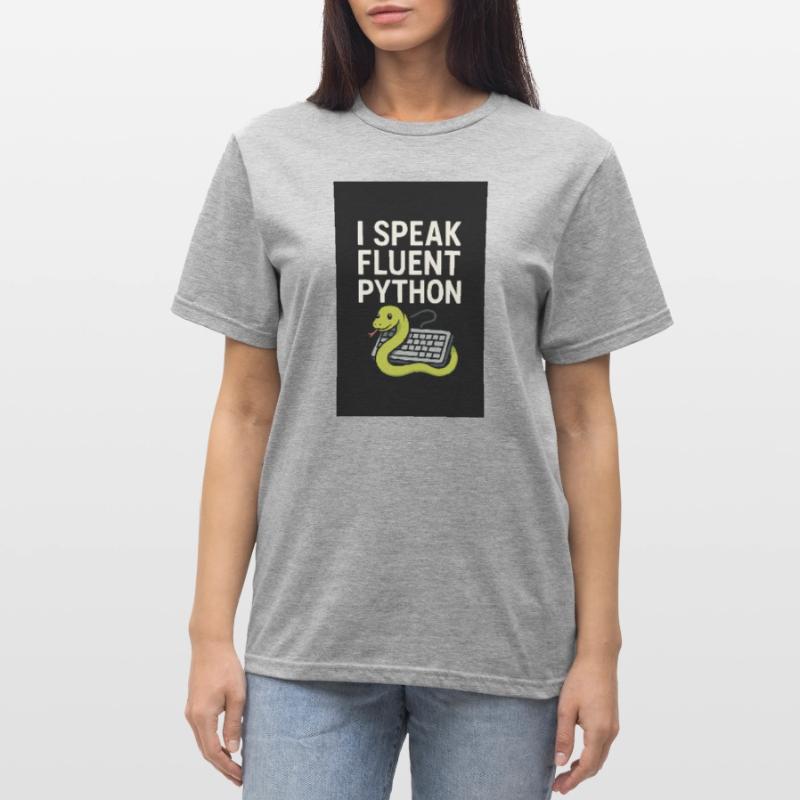 Python Coding Snake Unisex Polycotton T-Shirt