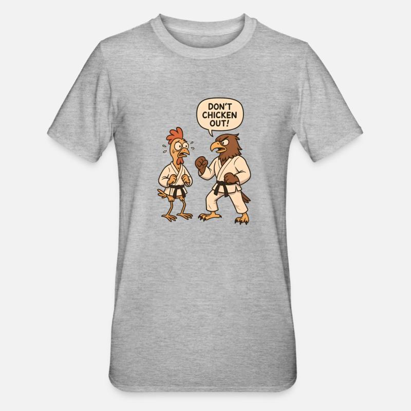 Ne vous dégonflez pas - T-shirt polycoton Unisexe - gris chiné