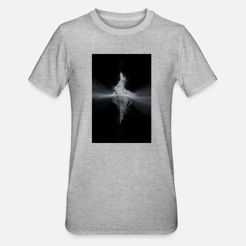 Quantum Pulse Echo - Unisex Polycotton T-Shirt - heather grey