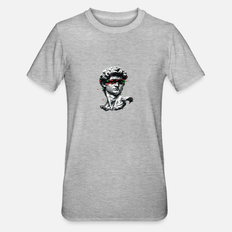 Baroque de bug de buste - T-shirt polycoton Unisexe - gris chiné