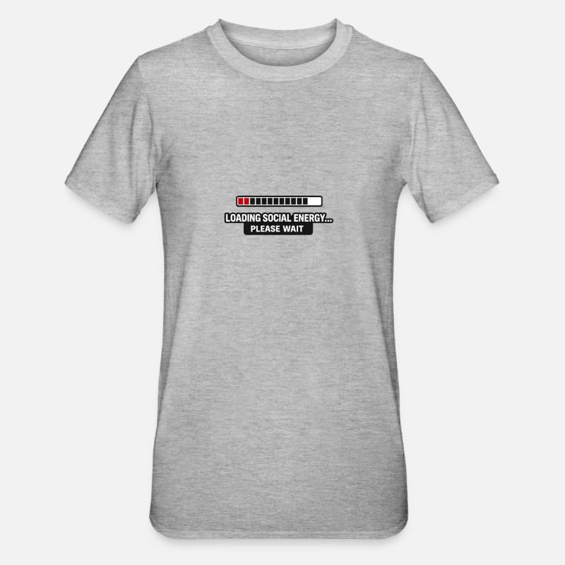Loading Social Energy - Unisex Polycotton T-Shirt - heather grey