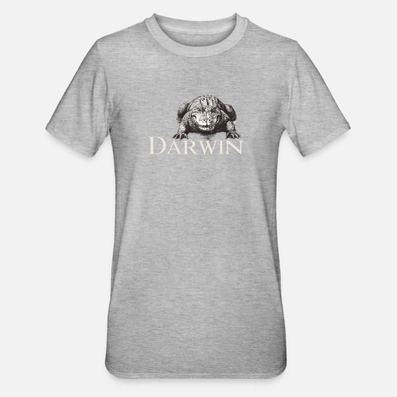 Darwin Aligator - T-shirt polycoton Unisexe - gris chiné