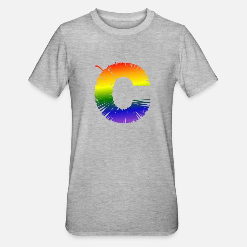 Rainobow C - T-shirt polycoton Unisexe - gris chiné