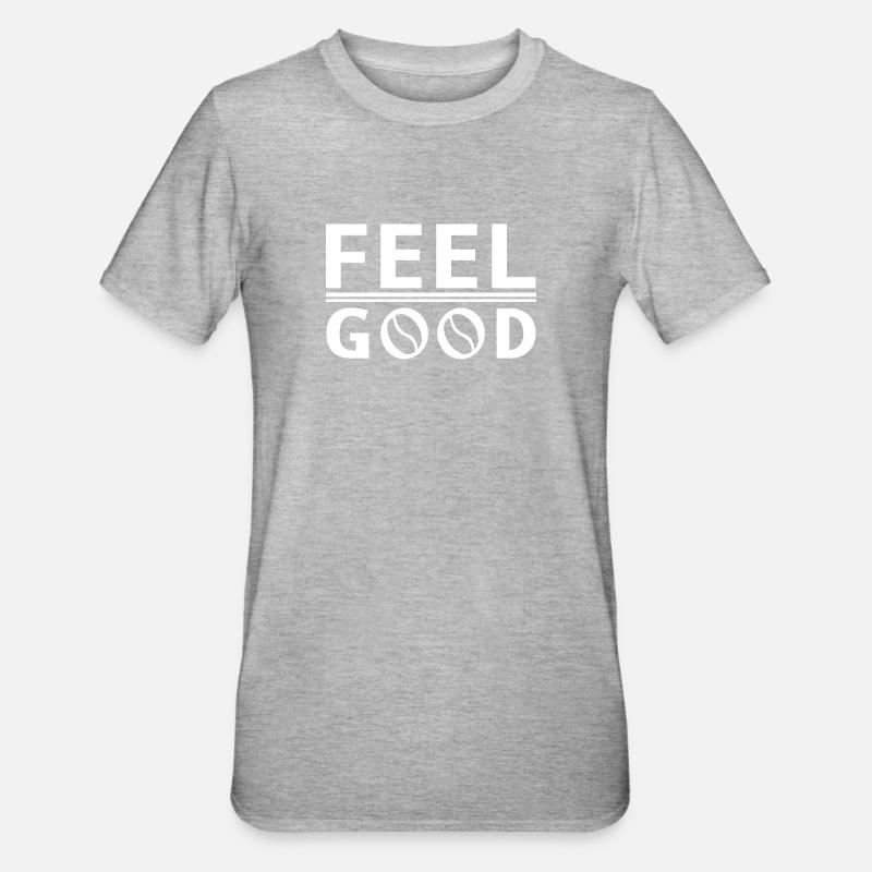 Føl dig godt tilpas - Unisex polycotton T-shirt - grå meleret