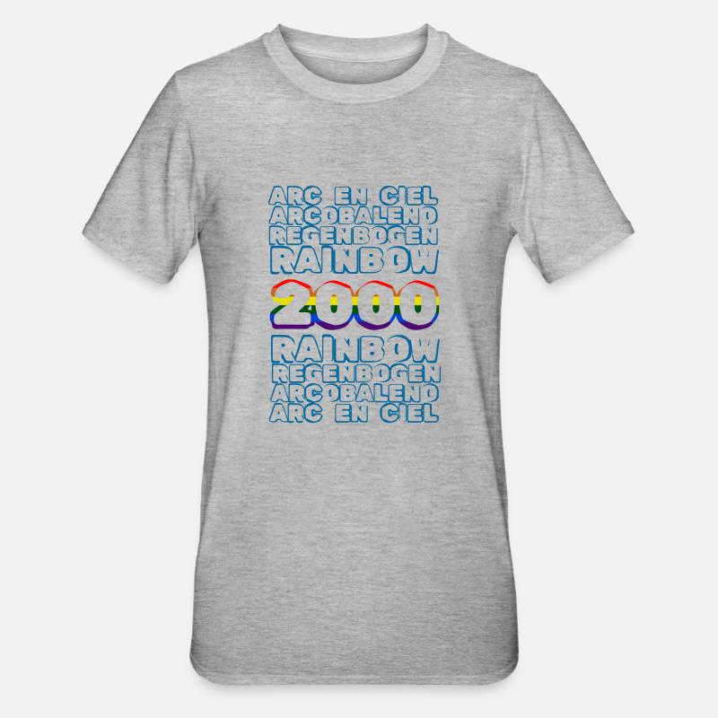 2000 2000 - T-shirt polycoton Unisexe - gris chiné