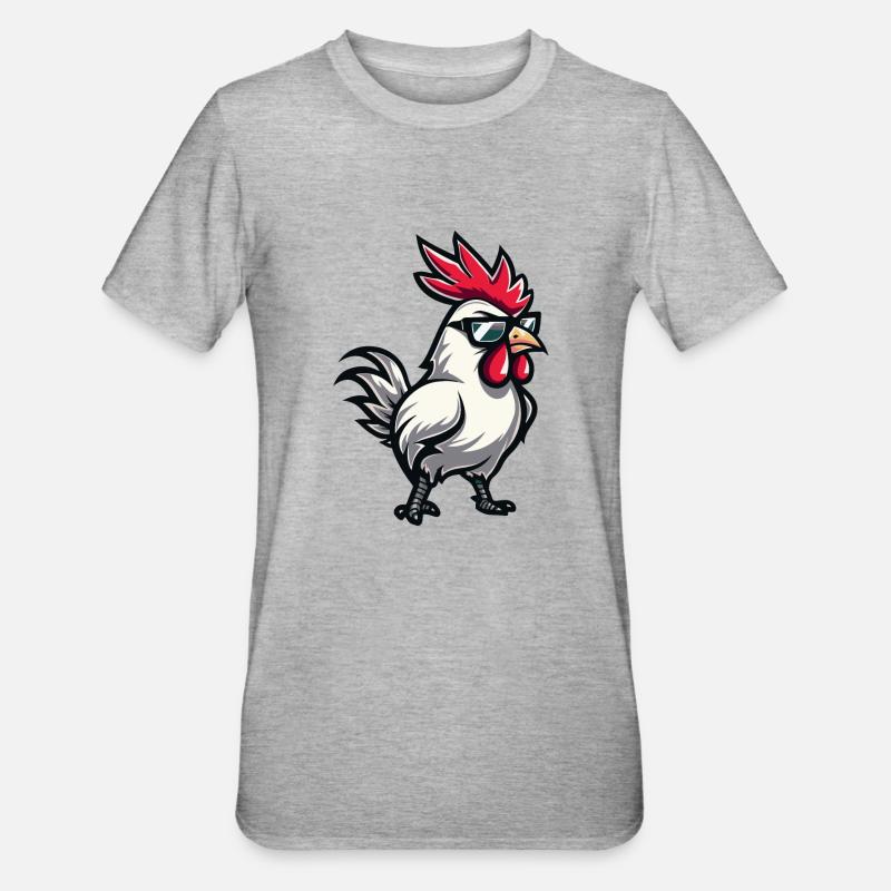 Hahn Comic Cool - Unisex Polycotton T-Shirt - Grau meliert