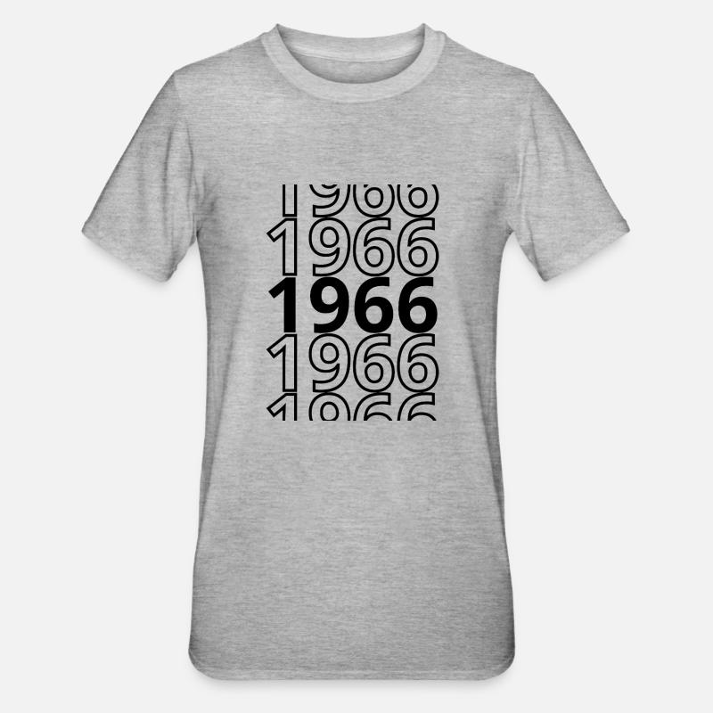 1966 1966 1966 - T-shirt polycoton Unisexe - gris chiné