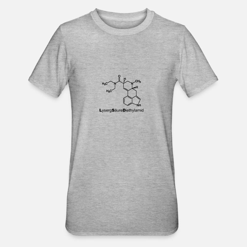 LSD - Unisex Polycotton T-Shirt - Grau meliert