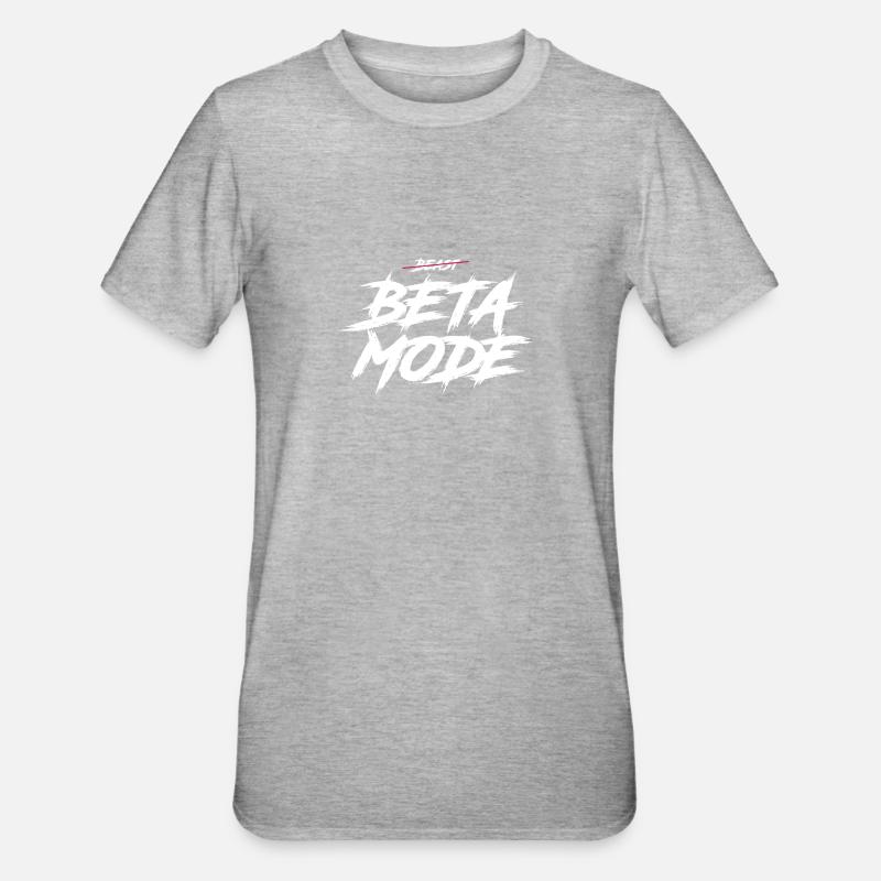 Beta Mode - Unisex Polycotton T-Shirt - Grau meliert