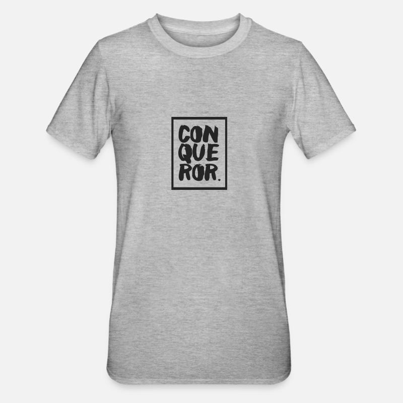 Conqueror - Conqueror - Unisex Polycotton T-Shirt - heather grey