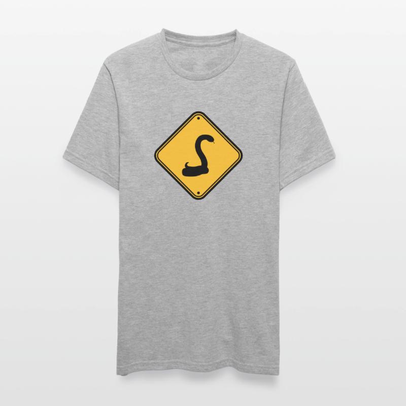 snake caution caution caution note sign s Unisex Polycotton T-Shirt