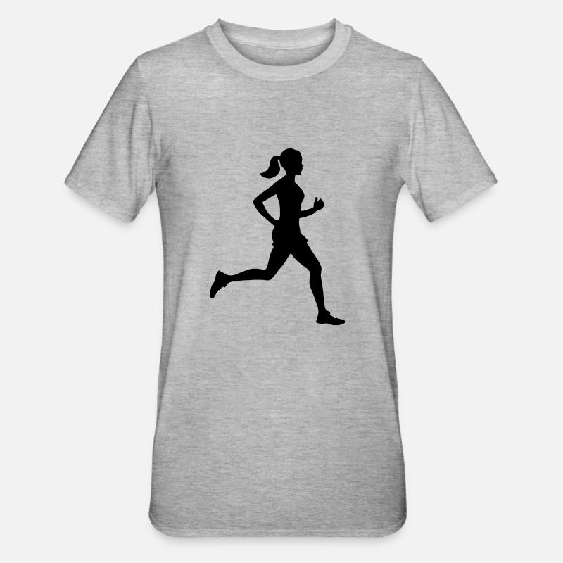 Jogger - T-shirt polycoton Unisexe - gris chiné