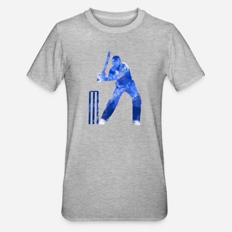 BATTEUR DE CRICKET - T-shirt polycoton Unisexe - gris chiné