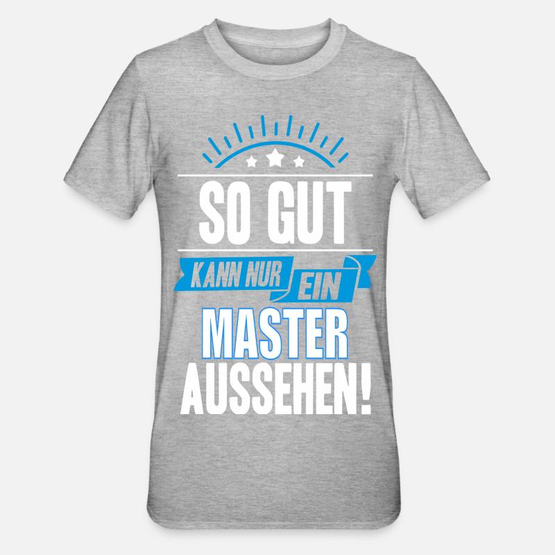 MASTER - Unisex Polycotton T-Shirt - Grau meliert