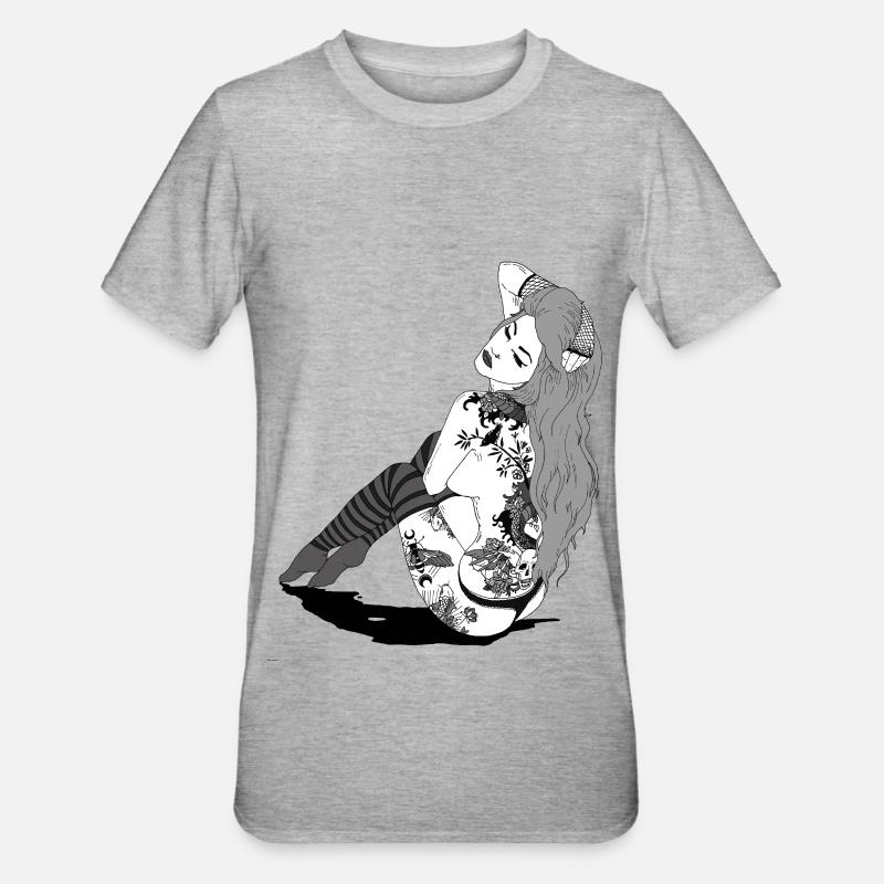 882EB5CC 391F 4E34 A595 06EB4ADAD40E - Unisex Polycotton T-Shirt - Grau meliert
