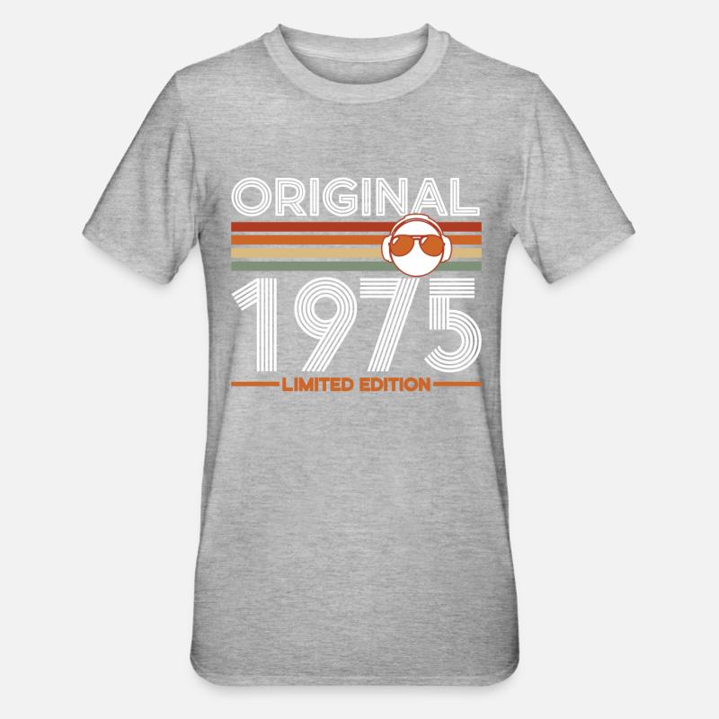 1975 - T-shirt polycoton Unisexe - gris chiné