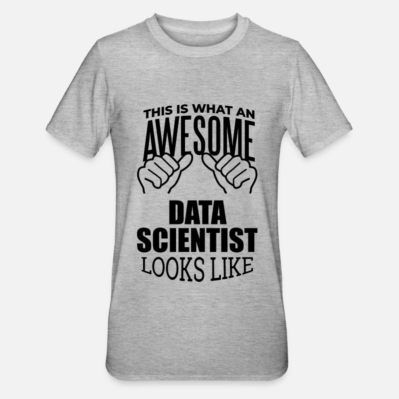 Data Science - Unisex Polycotton T-Shirt - heather grey