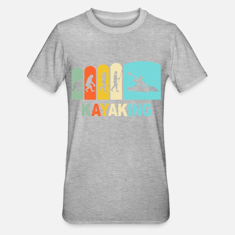 Kayak Evolution Kayaking - T-shirt polycoton Unisexe - gris chiné